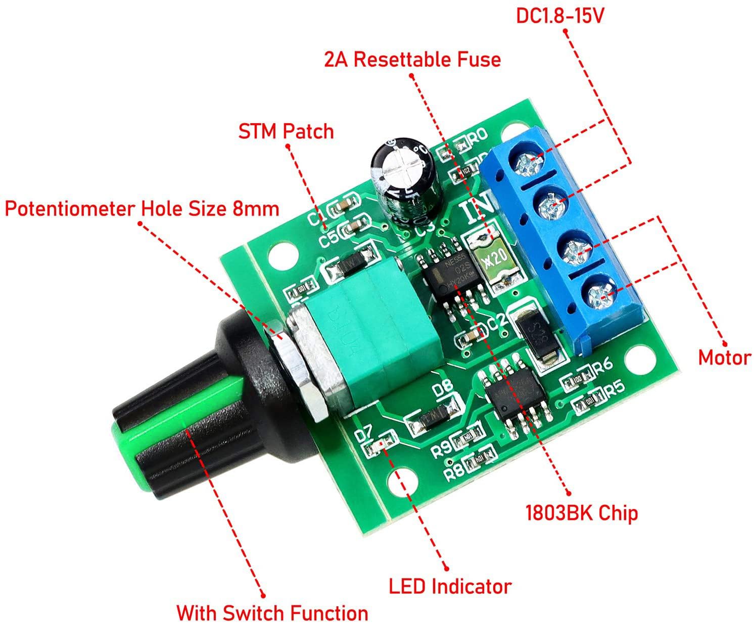 2PCS / 4PCS / 6PCS 1.8V 3V 5V  - Level Shifter 3.3V recension och pris