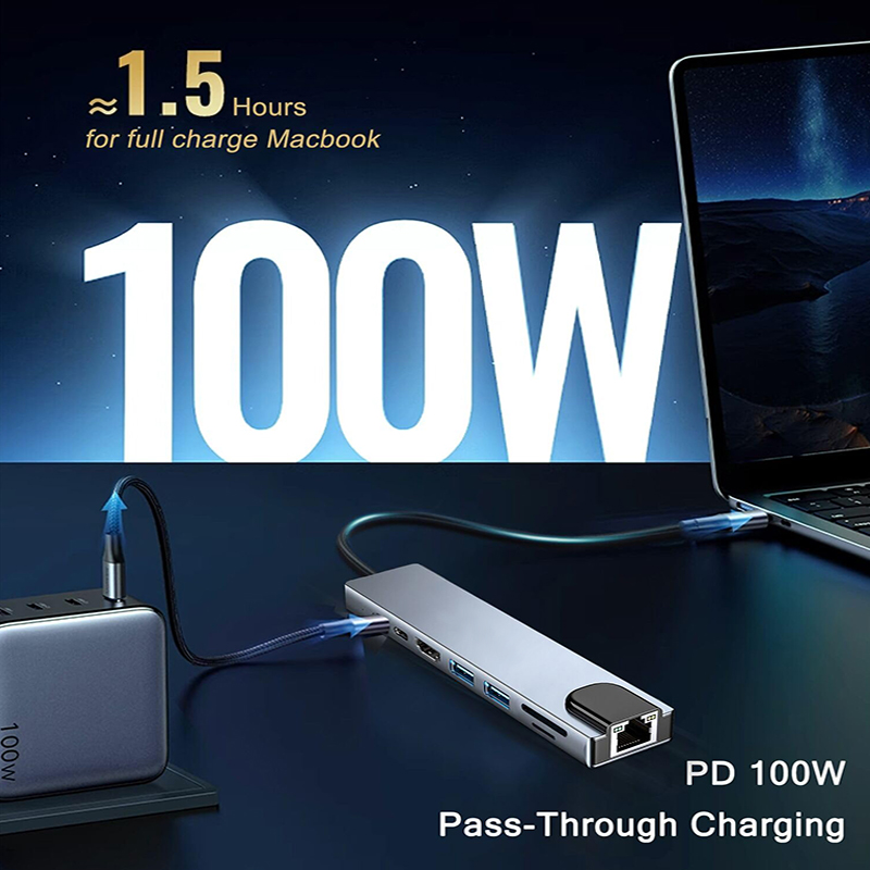 8 In 1 USB Type C Hub for MacB - Home Assistant Sd recension och pris
