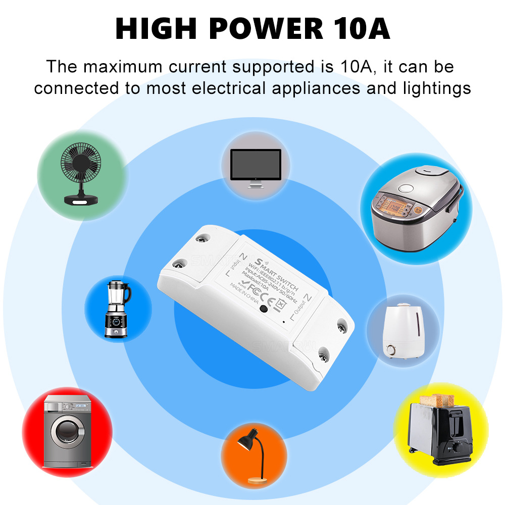10A Basic R2 Relay WiFi Smart  - Sonoff Basic Switch recension och pris
